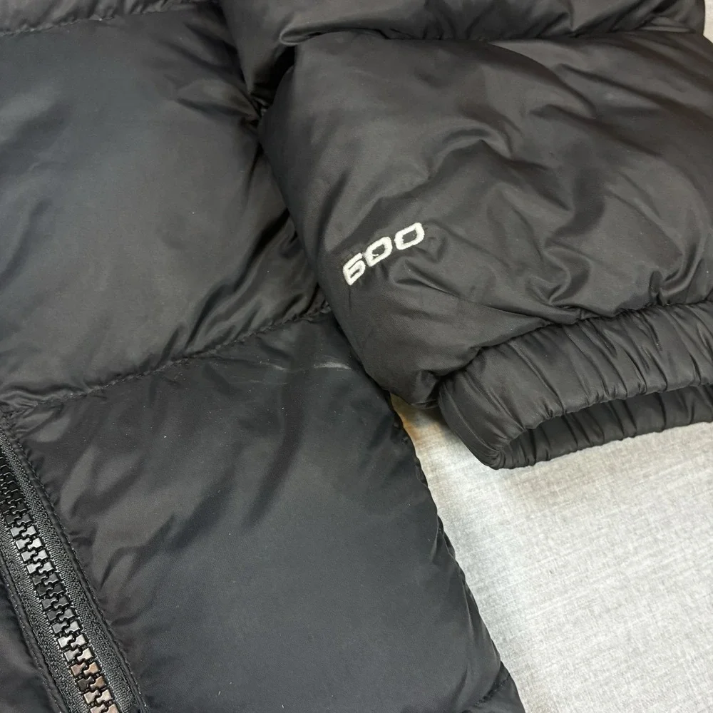 The North Face Men's Hooded 600 Fill Down Jacket Black XXL 2XL Coat Puffer